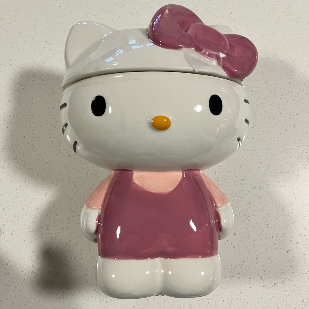 Hello Kitty Pink and White Cookie Jar